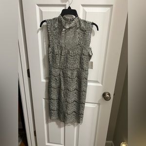 Wishlist Sage Mock Neck Sleeveless Lace Dress Size Small (4-6) NWT